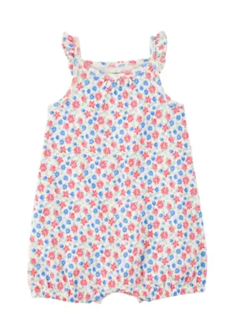 Baby Girls Floral Printed Romper