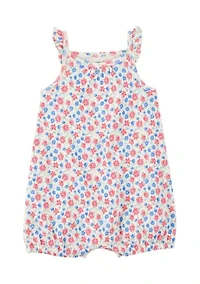 Baby Girls Floral Printed Romper
