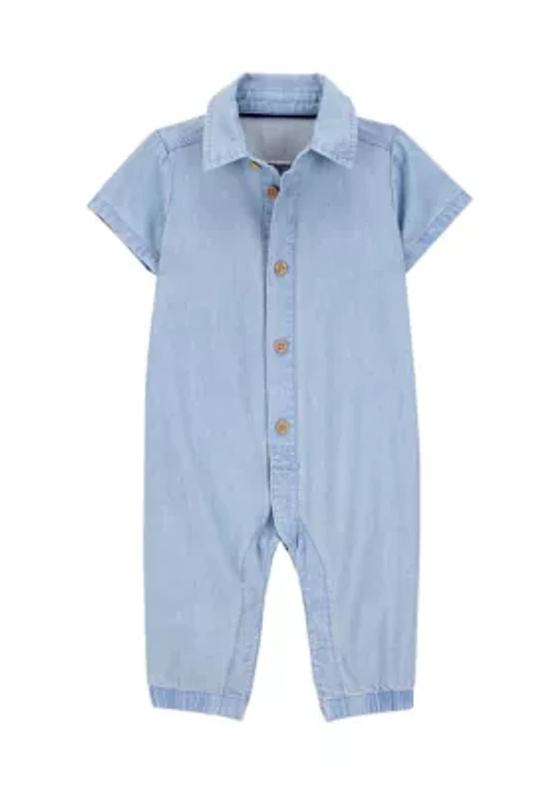 Baby Boys Short Sleeve Jumpsuit
