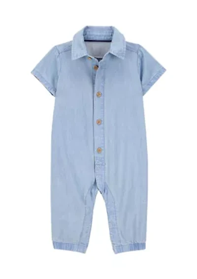 Baby Boys Short Sleeve Jumpsuit