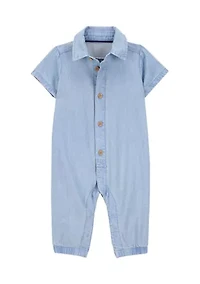 Baby Boys Short Sleeve Jumpsuit