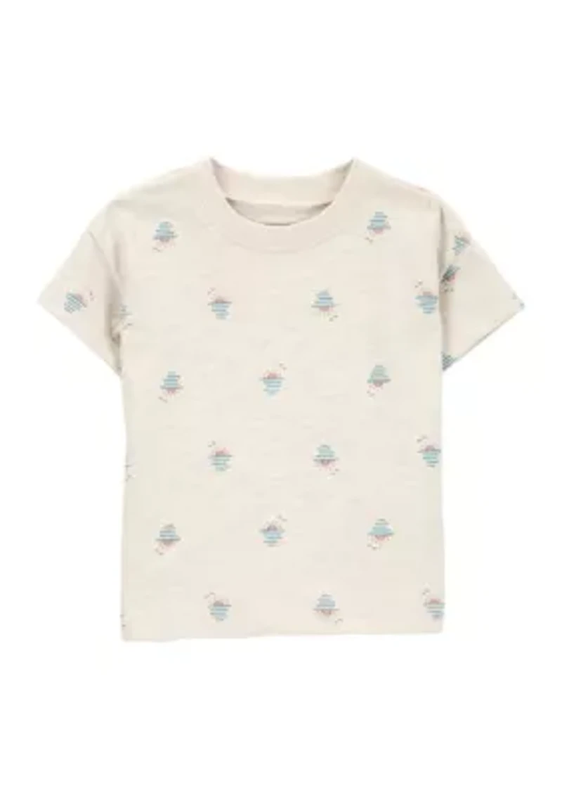 Baby Boys Shortall and Sunset Printed T-Shirt Set