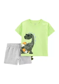 Baby Boys Dinosaur Graphic T-Shirt and Shorts Set