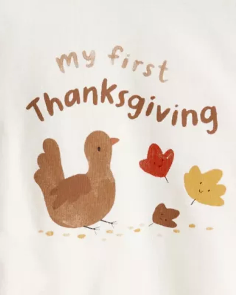 Baby Girls Turkey Bodysuit Set