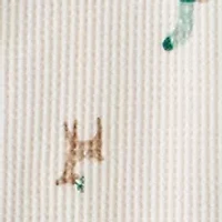 Baby Boys Reindeer Printed Thermal Footie Pajamas