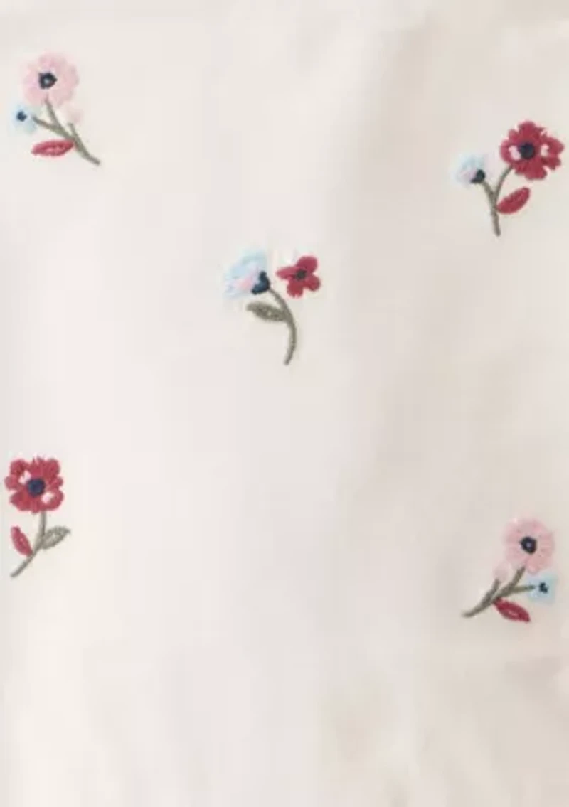 Toddler Girls Long Sleeve Flower Bodysuit with Pants Set