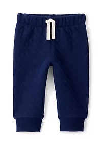 Baby Boys Long Sleeve Hooded Bodysuit and Jogger Pants Set