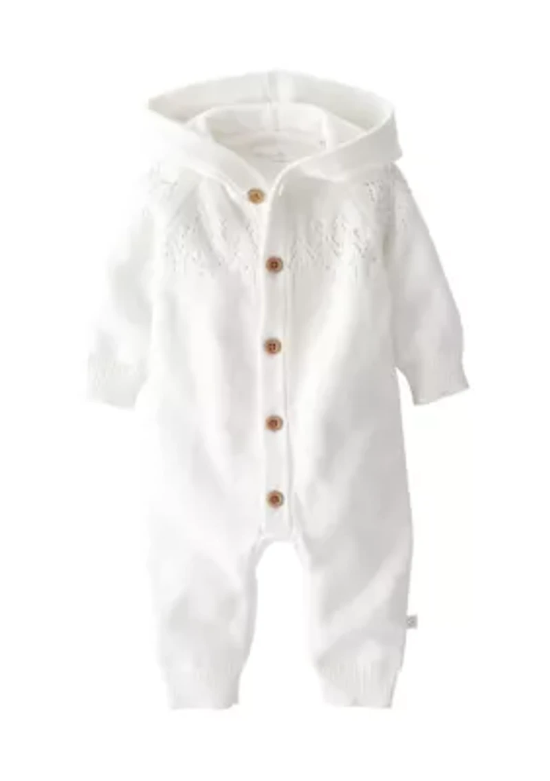 Baby Hooded Sweater Jumpsuit