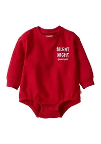 Baby Long Sleeve Silent Night Bubble Bodysuit