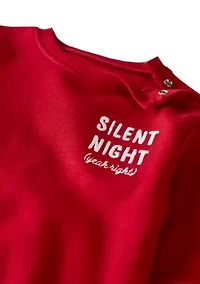 Baby Long Sleeve Silent Night Bubble Bodysuit