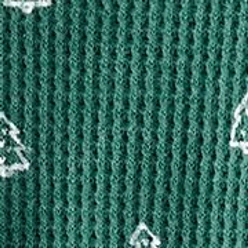 Baby Long Sleeve Christmas Tree Footed Bodysuit