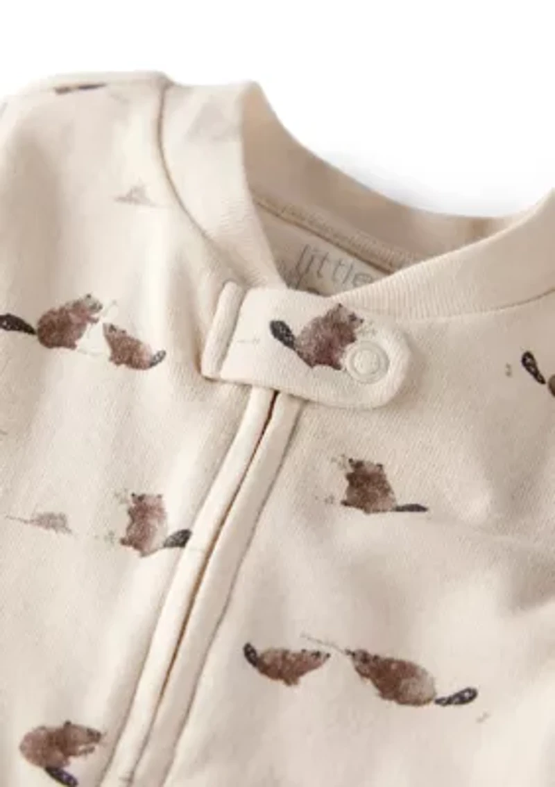Baby Girls Printed Sleep & Play Pajama