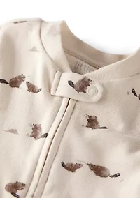 Baby Girls Printed Sleep & Play Pajama