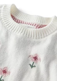 Baby Girls Floral Sweater Set