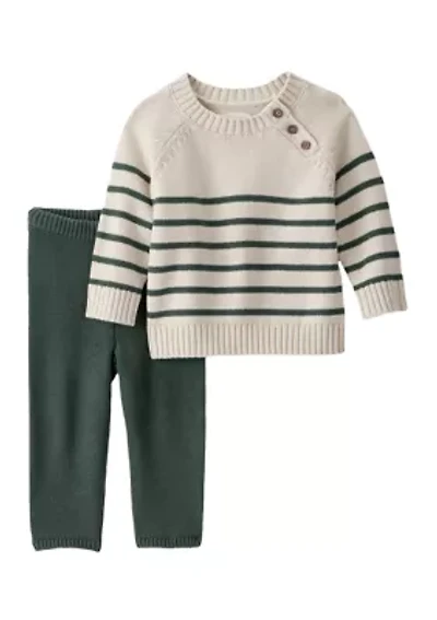 Baby Stripe Sweater Set