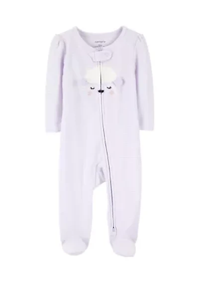 Baby Girls Footed One Piece Pajama