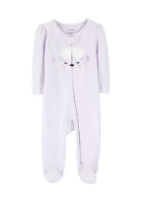 Baby Girls Footed One Piece Pajama