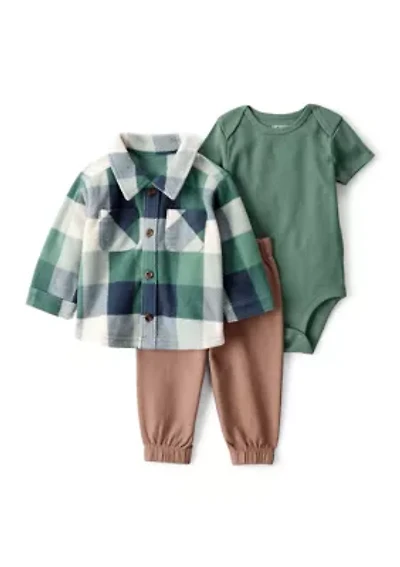 Baby Boys Printed Fleece Set