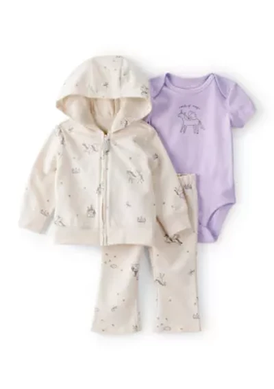Toddler Girls 3 Piece Jacket Set