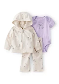 Toddler Girls 3 Piece Jacket Set