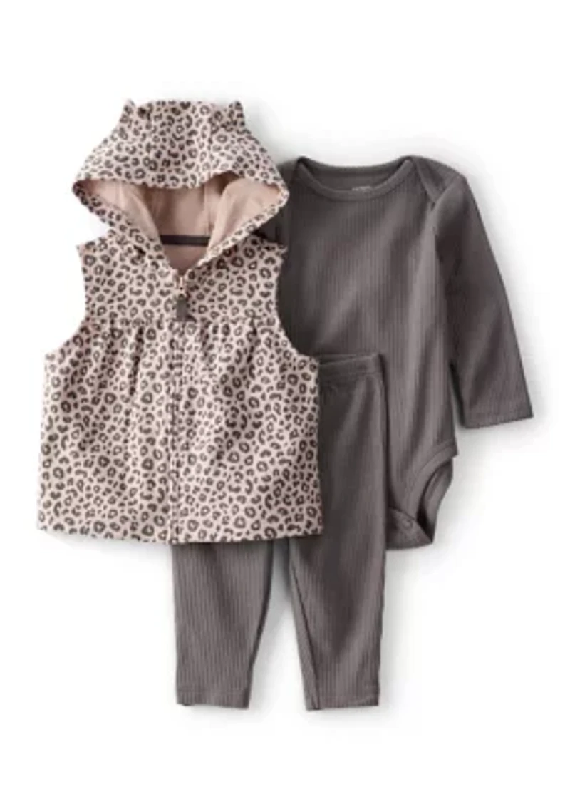 Baby Girls Printed 3-Piece Set