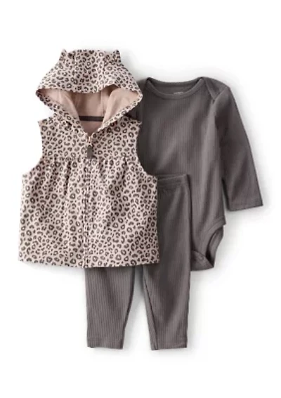 Baby Girls Printed 3-Piece Set