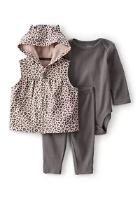 Baby Girls Printed 3-Piece Set