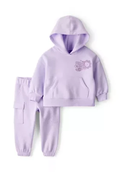 Baby Girls Hoodie and Joggers Set