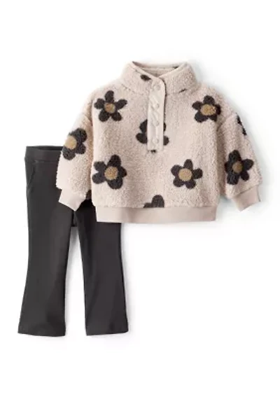 Baby Girls Floral Printed Pullover Set