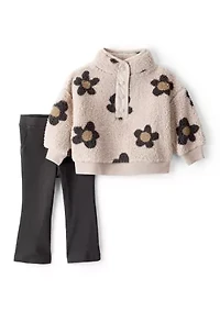 Baby Girls Floral Printed Pullover Set