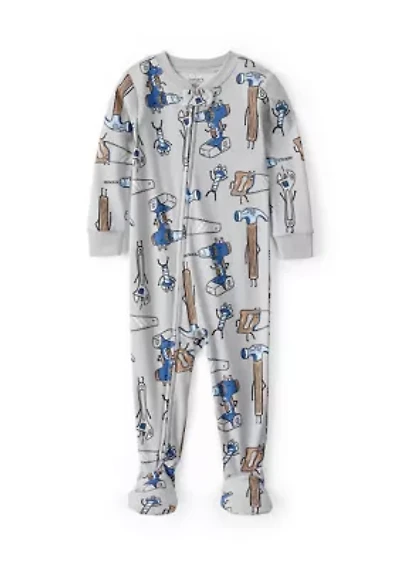 Baby Boys Printed Cotton One Piece Pajama