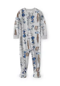 Baby Boys Printed Cotton One Piece Pajama