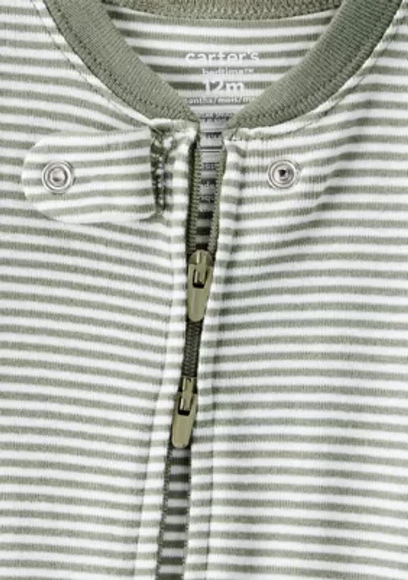 Baby Boys Stripe Footie Pajamas