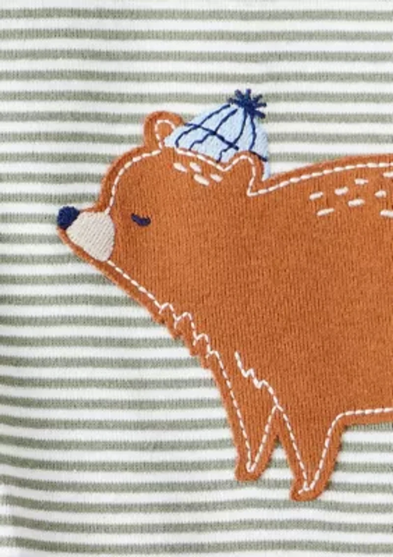 Baby Boys Stripe Footie Pajamas