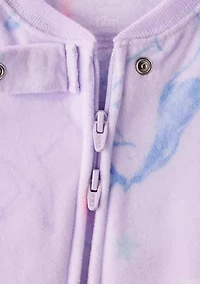 Baby Girls Printed Fleece Footie Pajamas