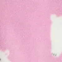 Baby Girls Printed Fleece Footie Pajamas