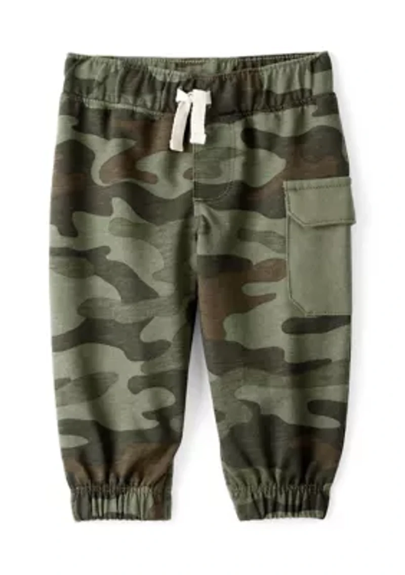 Baby Boys Graphic Bodysuit and Camo Pants Set