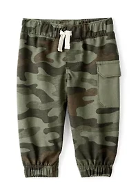 Baby Boys Graphic Bodysuit and Camo Pants Set