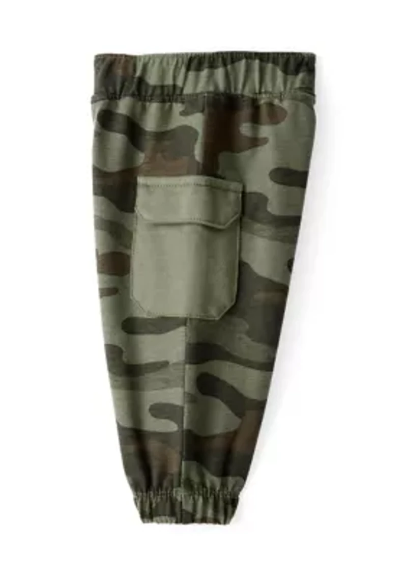 Baby Boys Graphic Bodysuit and Camo Pants Set