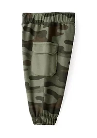 Baby Boys Graphic Bodysuit and Camo Pants Set