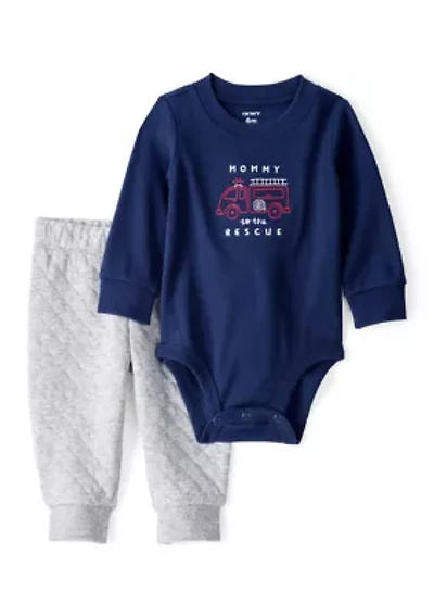 Baby Boys Graphic Bodysuit and Joggers Set