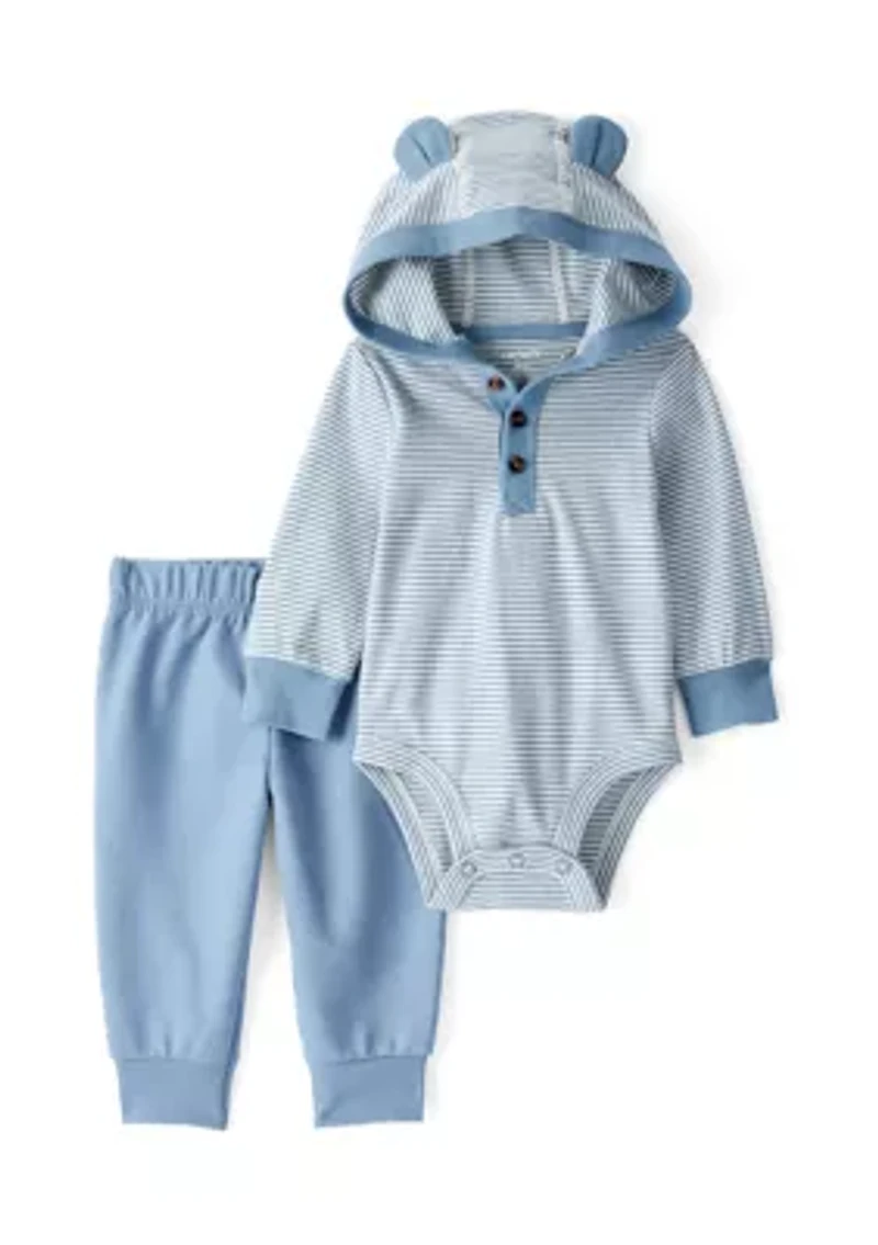 Baby Boys Bear Bodysuit and Pants Set