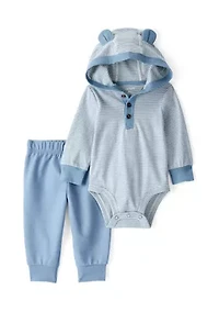 Baby Boys Bear Bodysuit and Pants Set