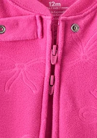 Baby Girls Fleece Footie Pajamas