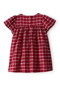 Baby Girls Plaid Printed Dress