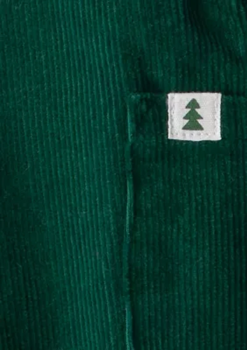 Baby Boys Printed Sweater and Overalls Set