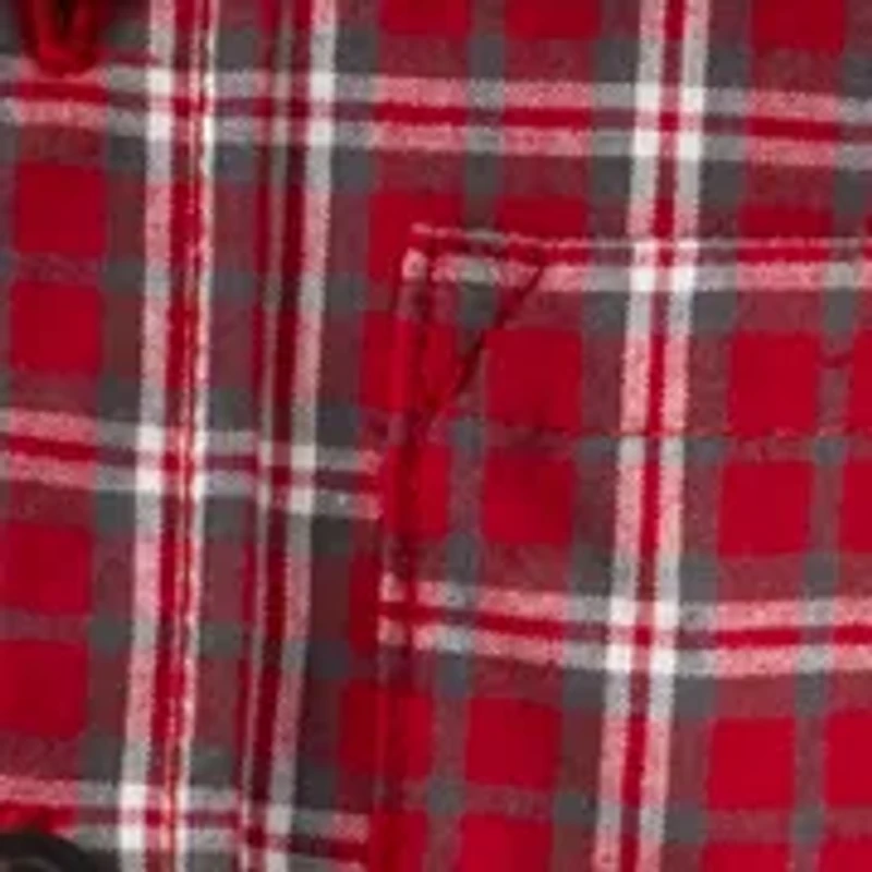 Baby Boys Plaid Shirt and Suspenders Pants Set
