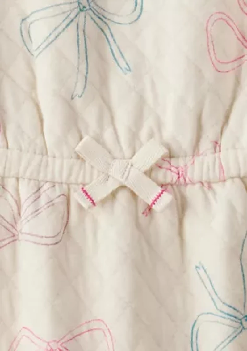 Baby Girls Bow Printed Jumpsuit