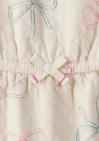 Baby Girls Bow Printed Jumpsuit