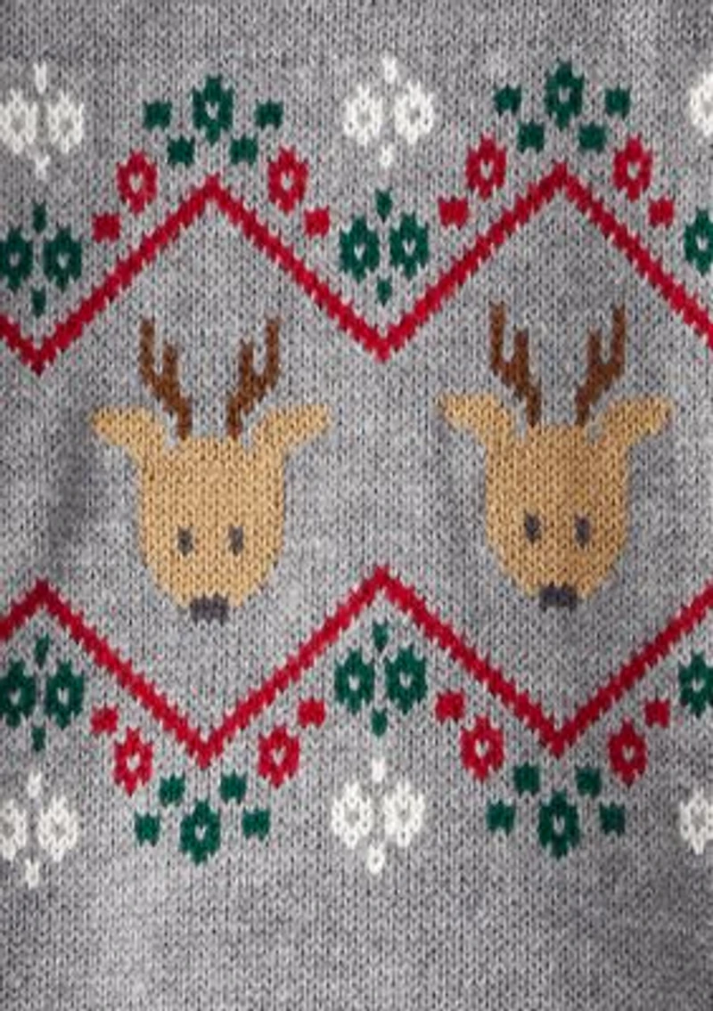 Baby Boys Fair Isle Printed Jumpsuit